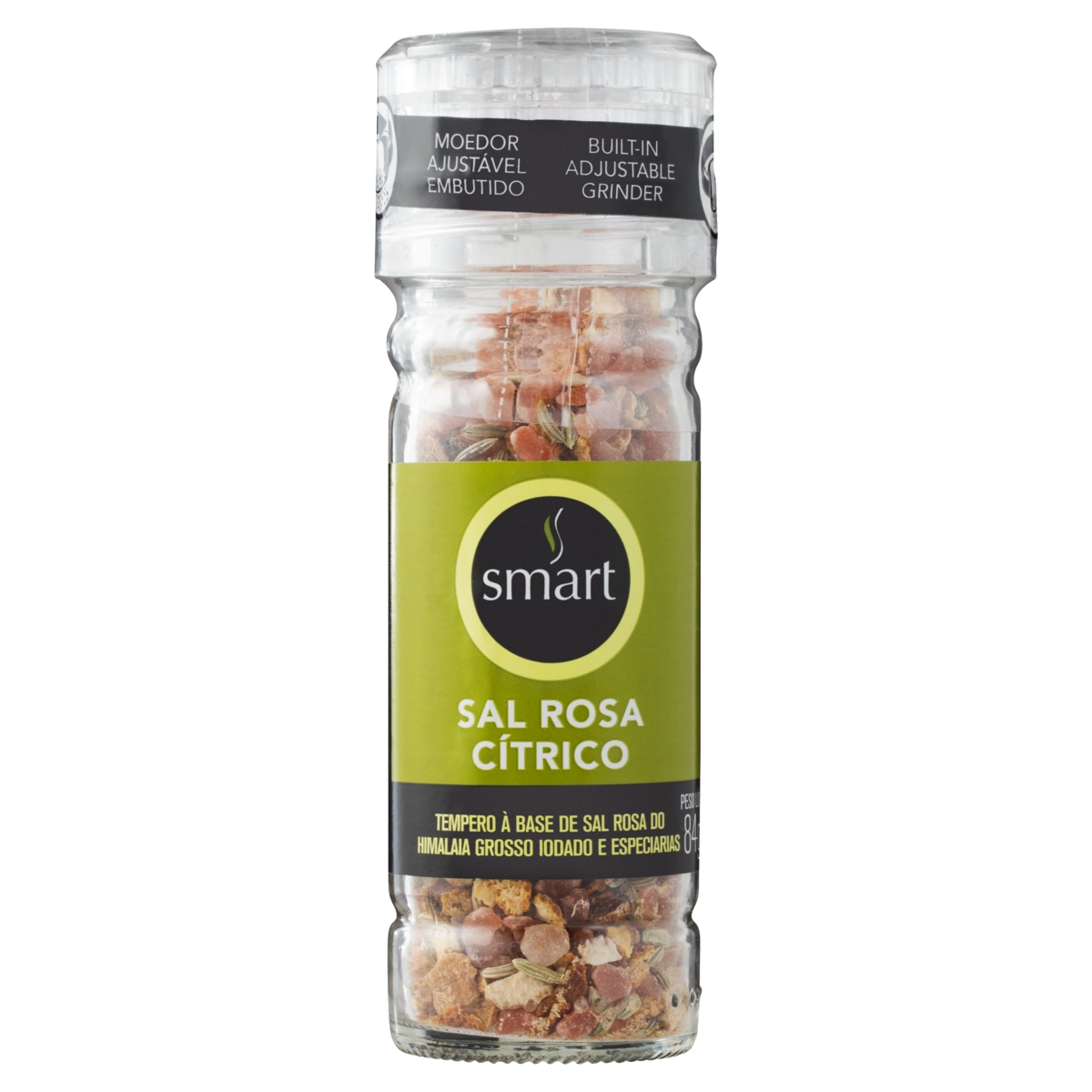 Sal Rosa Cítrico Grosso Smart Vidro 84g