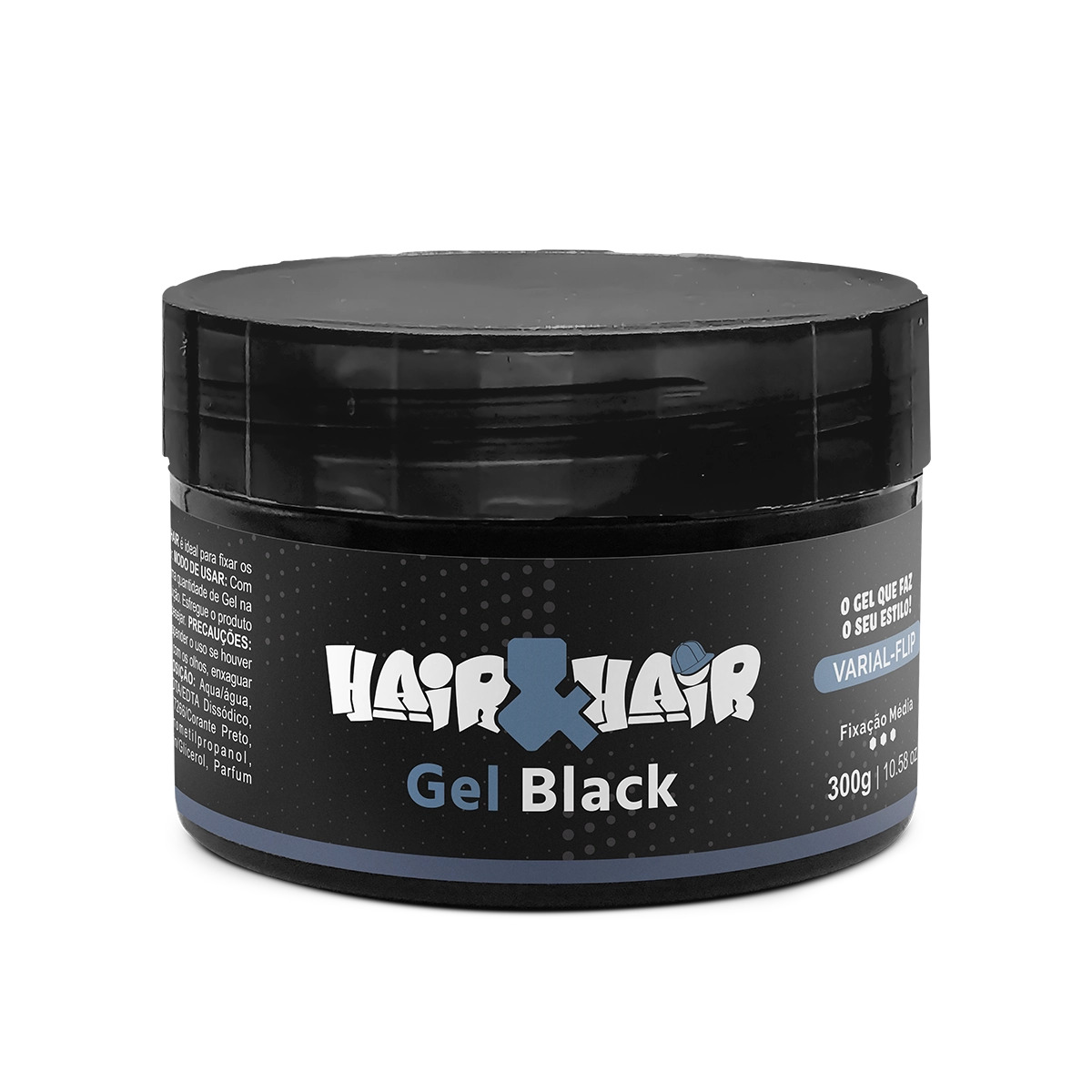 Gel Hair Hair Infinity Black 300g,