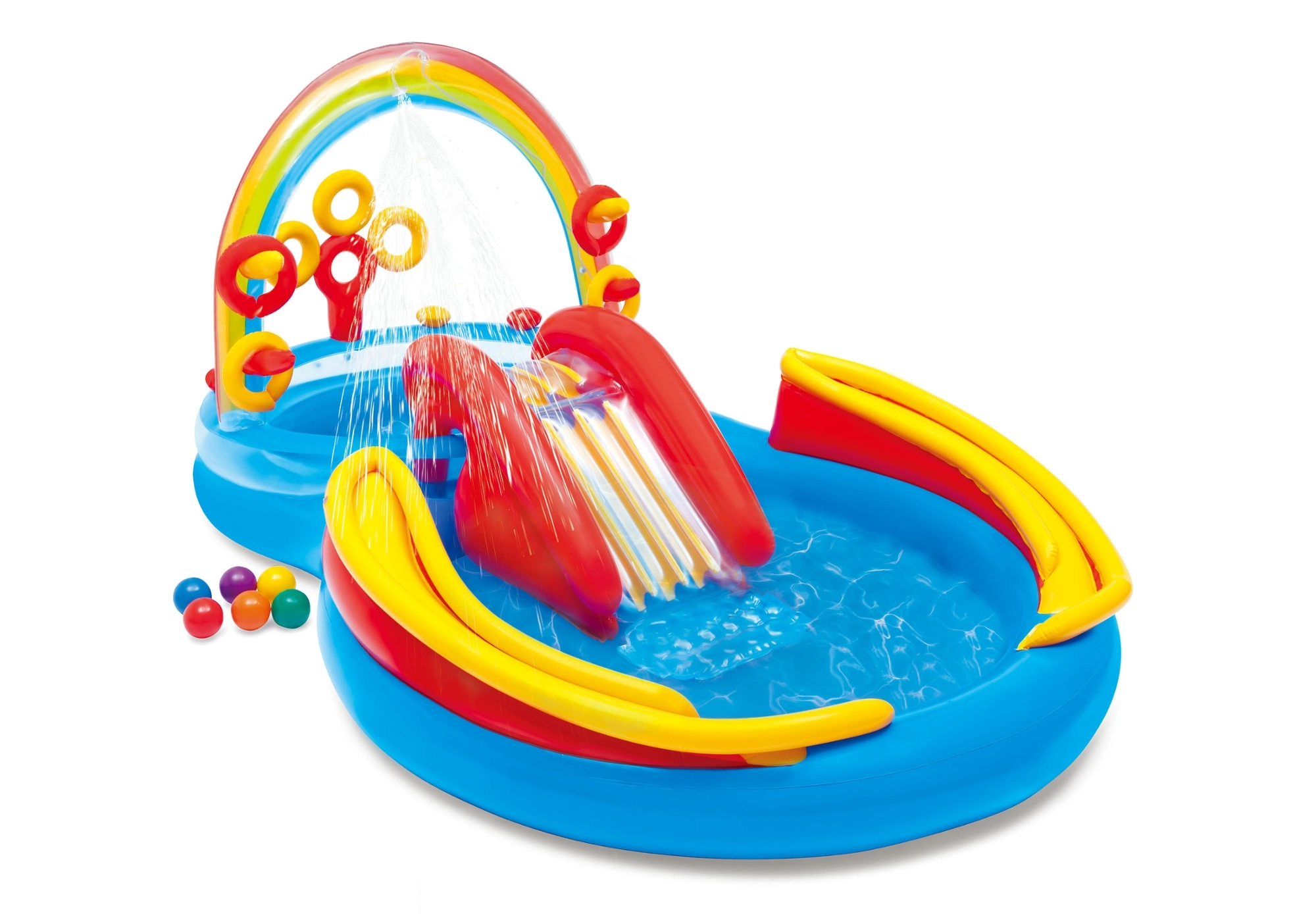Piscina Inflavel 206l Playground Arco Iris Intex 57453 Mimo
