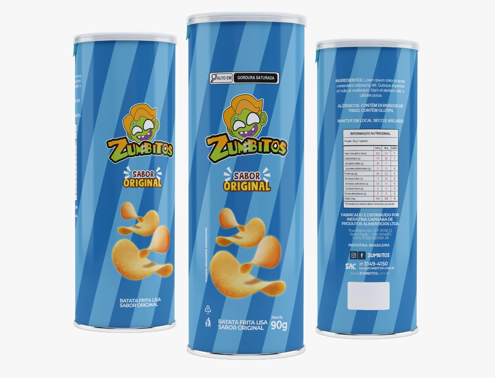 Batata Zumbitos Original 90g Tubo