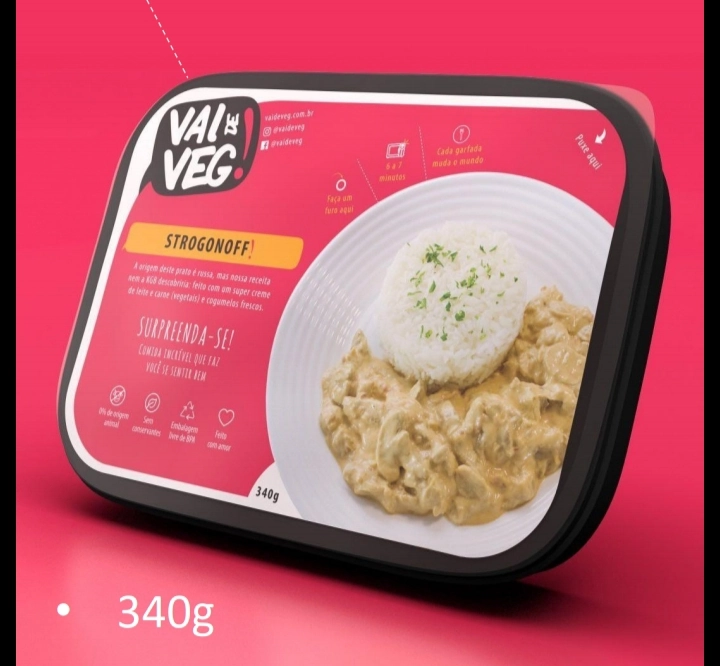 Strogonoff Vai De Veg 340g Cong.