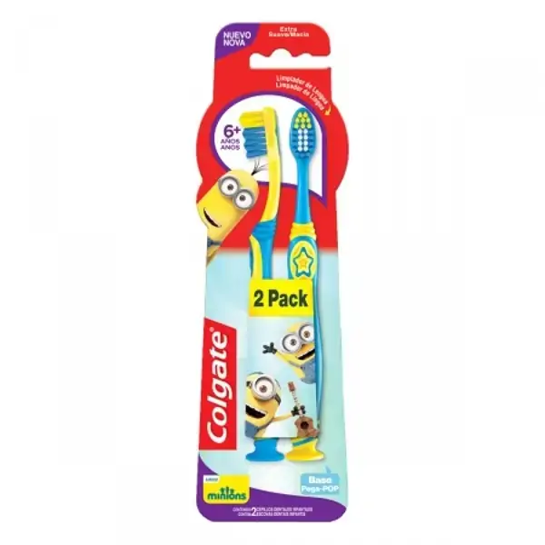 Escova Dental Infantil Extramacia Minions Colgate 2 Unidades
