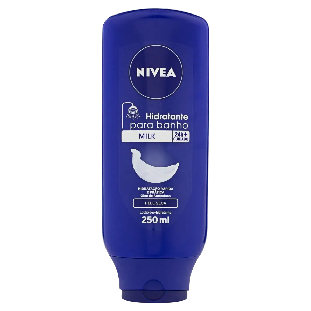 Loção Deo Hidratante Para Banho Nivea Milk Frasco 250ml