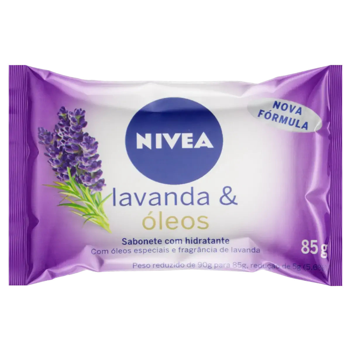 Sabonete Barra Hidratante Lavanda óleos Nivea Flow Pack 85g