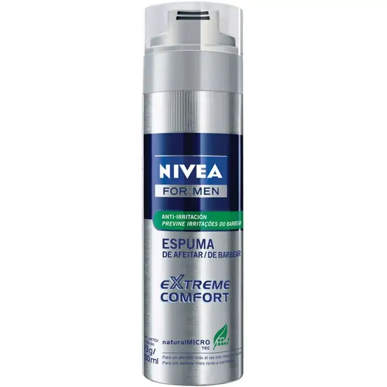 Espuma De Barbear Em Tubo Nivea 200ml Extra Comfort Unit
