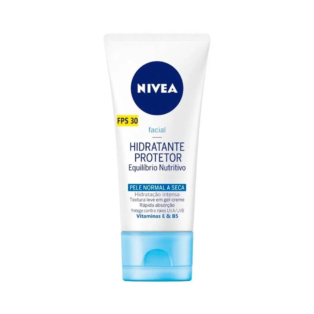 Hidratante Protetor Facial Fps 30 Nivea Equilíbrio Nutritivo Caixa 50g