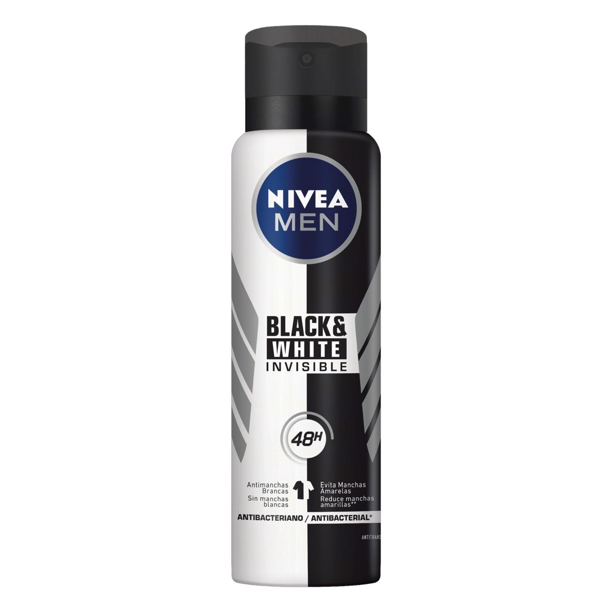 Antitranspirante Aerossol Nivea Men Invisible For Black White 150ml Spray