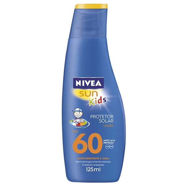Protetor Solar Infantil E Bebê Fps 60 Nivea Sun Babies Kids Frasco 125ml