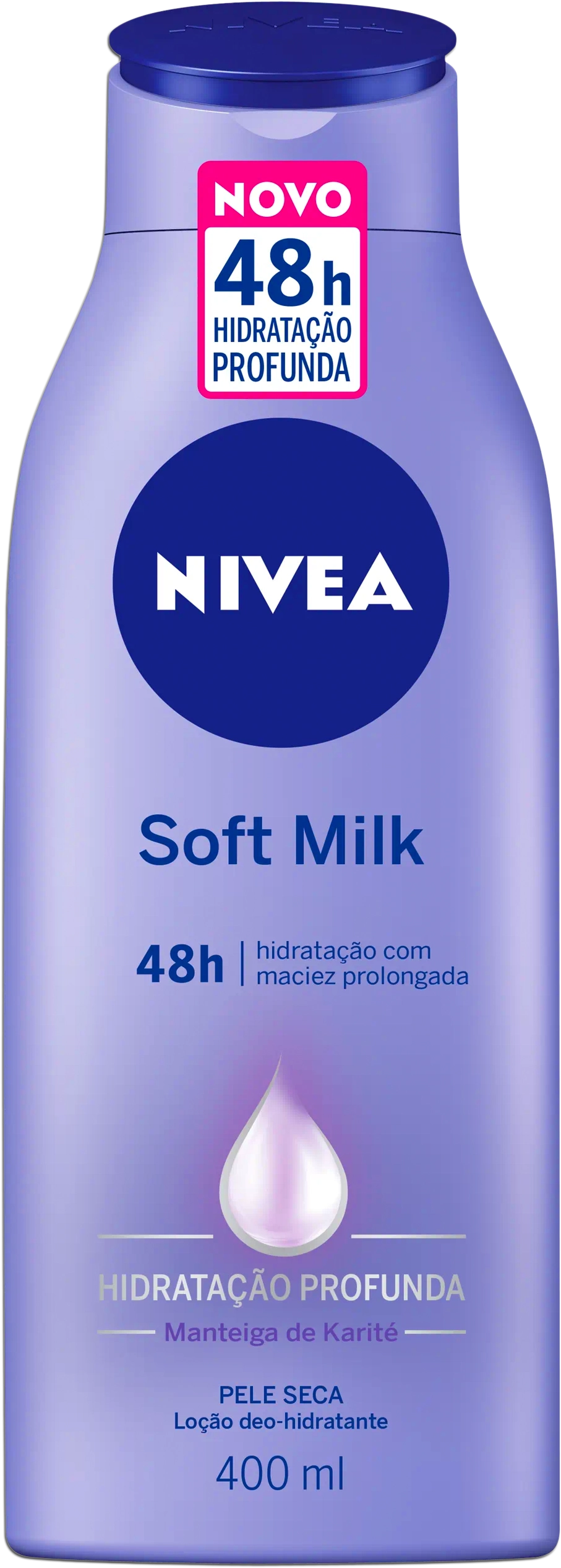 Loção Deo Hidratante Nivea Soft Milk Frasco 400ml