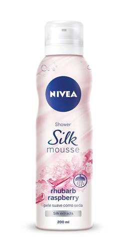 Mousse De Banho Ruibarbo E Framboesa Nivea Frasco 200ml