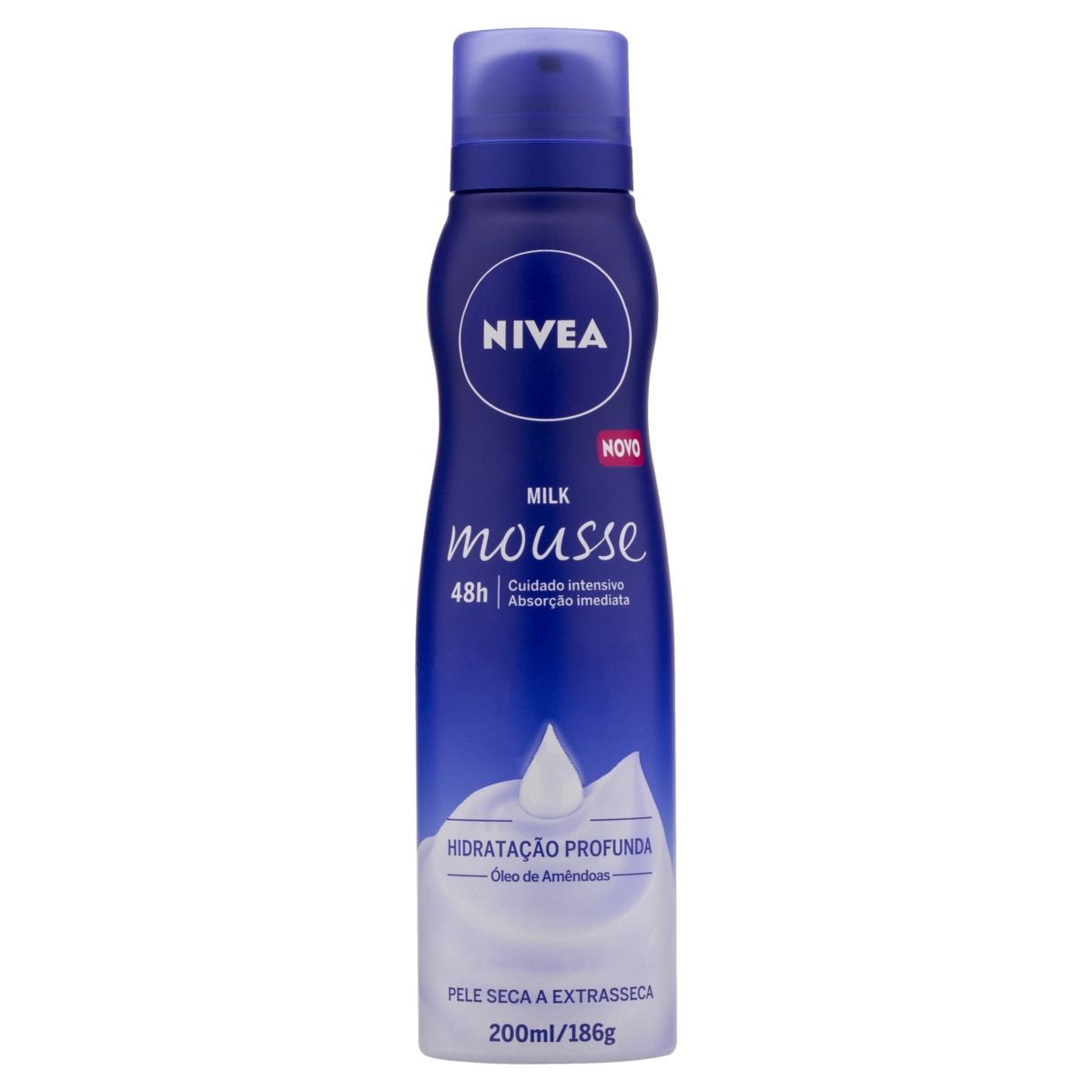 Hidratante Mousse Nivea Milk Frasco 200ml