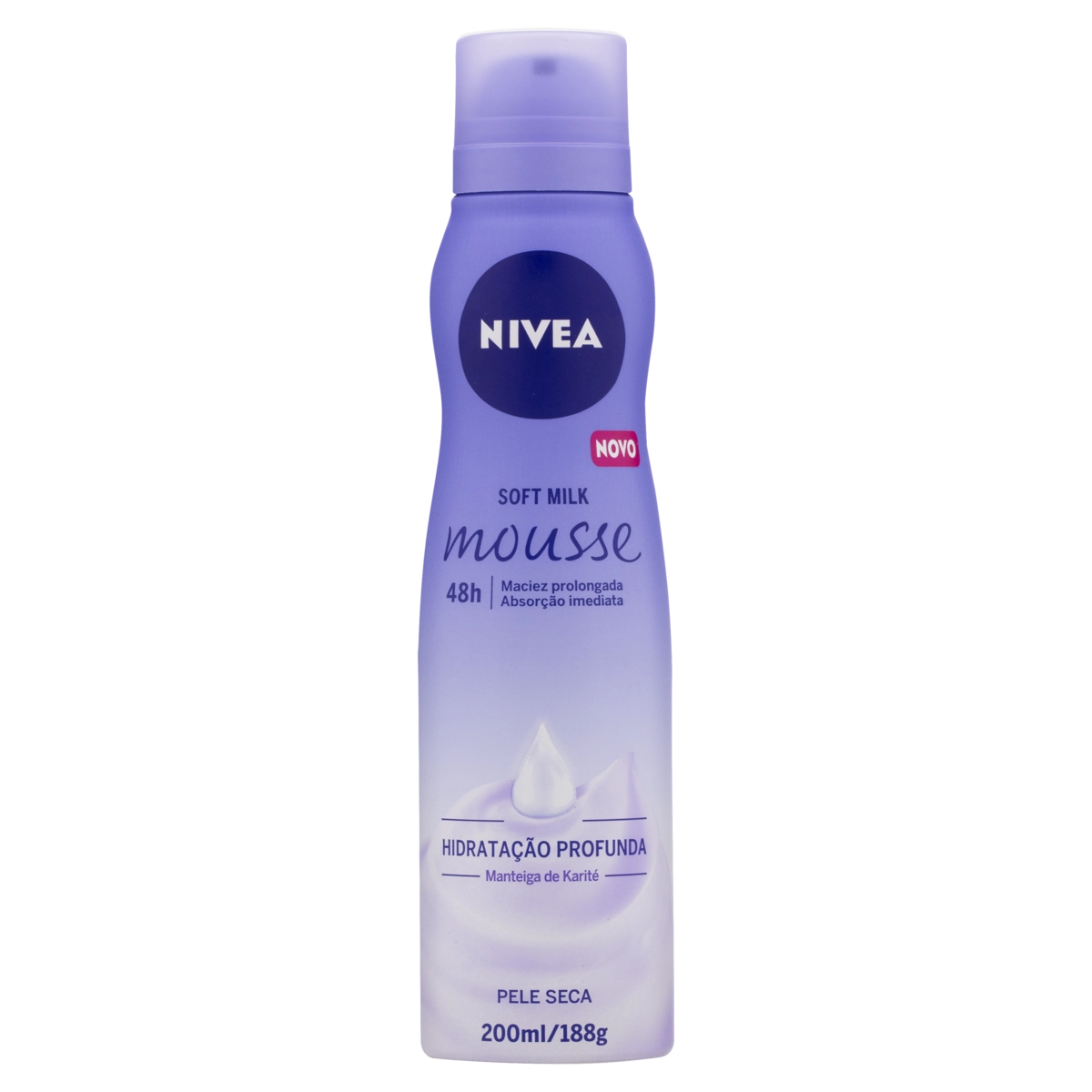 Hidratante Mousse Nivea Soft Milk Frasco 200ml