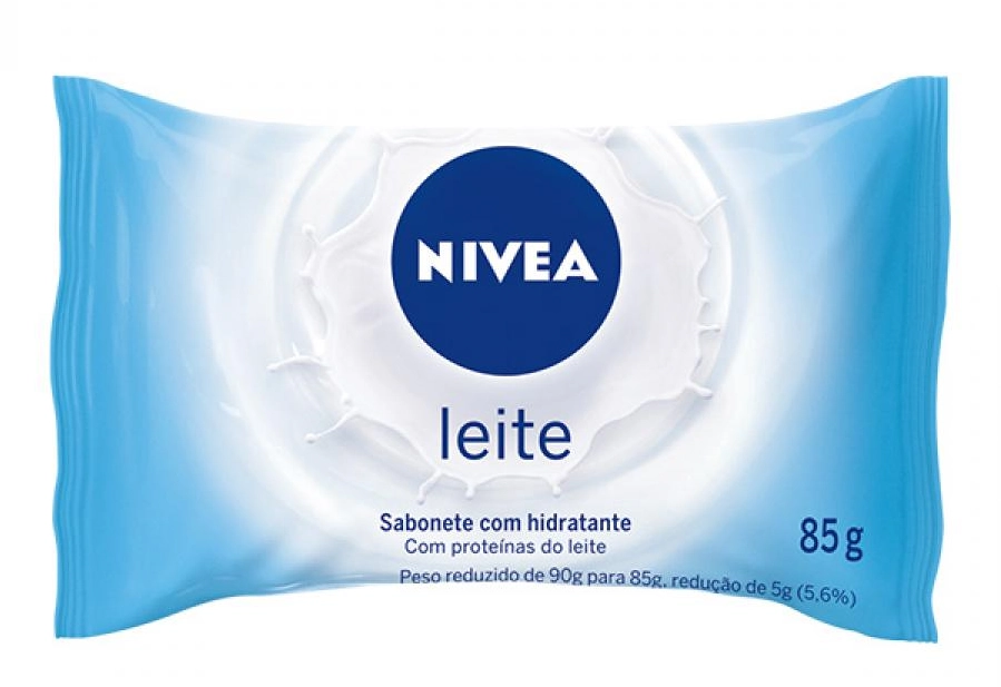 Sabonete Barra Hidratante Leite Nivea Flow Pack 85g