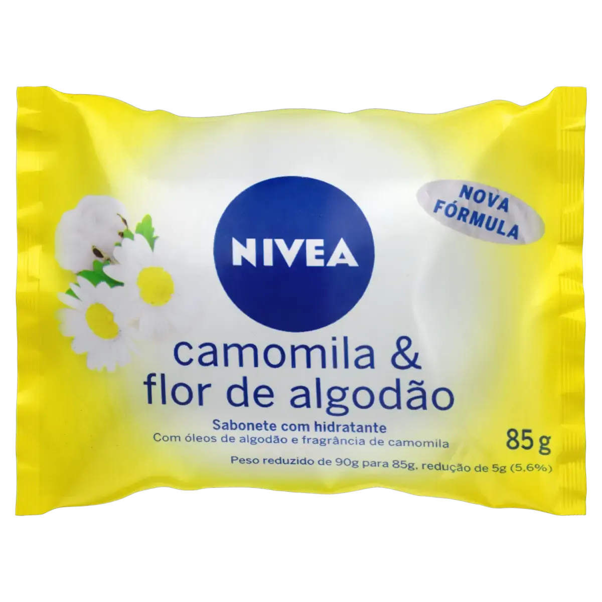 Sabonete Barra Hidratante Camomila Flor De Algodão Nivea Flow Pack 85g