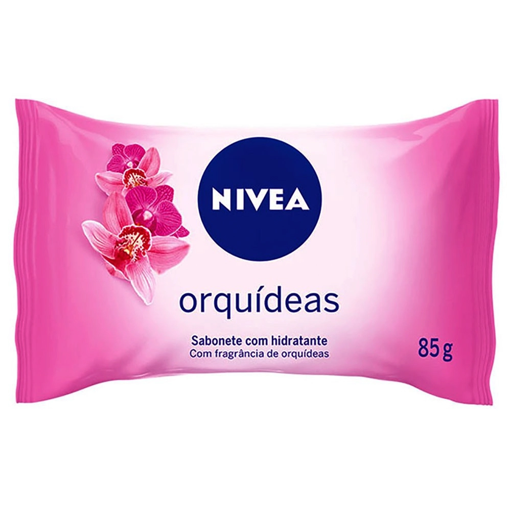 Sabonete Barra Hidratante Orquídeas Nivea Flow Pack 85g