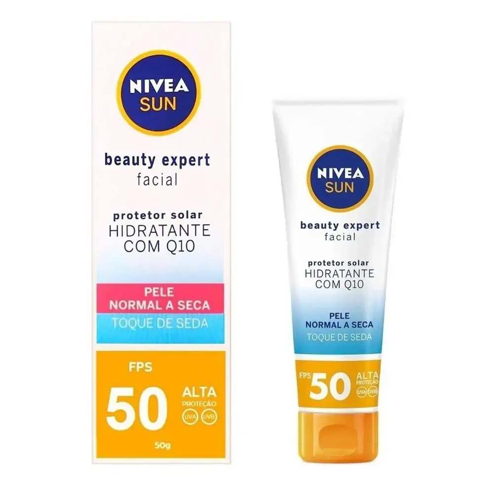 Protetor Solar Facial C/ Hidratante Q10 Pele Normal a Seca FPS50 - Nivea - 50G