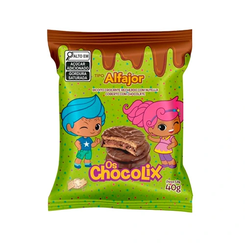Alfajor Agua Na Boca Chocolix C/nutella 40g