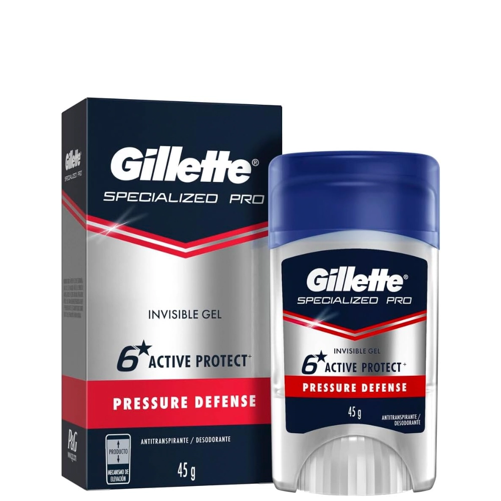 Antitranspirante Gel Clear Pressure Defense Gillette Clinical 45g