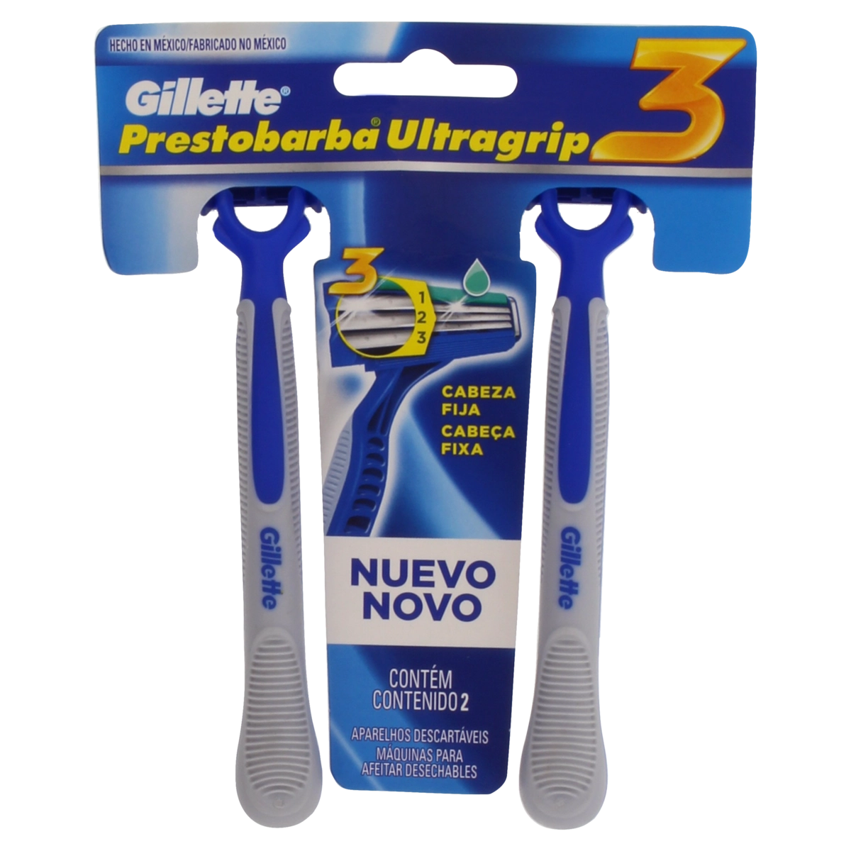 Aparelho Descartável Para Barbear Gillette Prestobarba Ultragrip3 2 Unidades