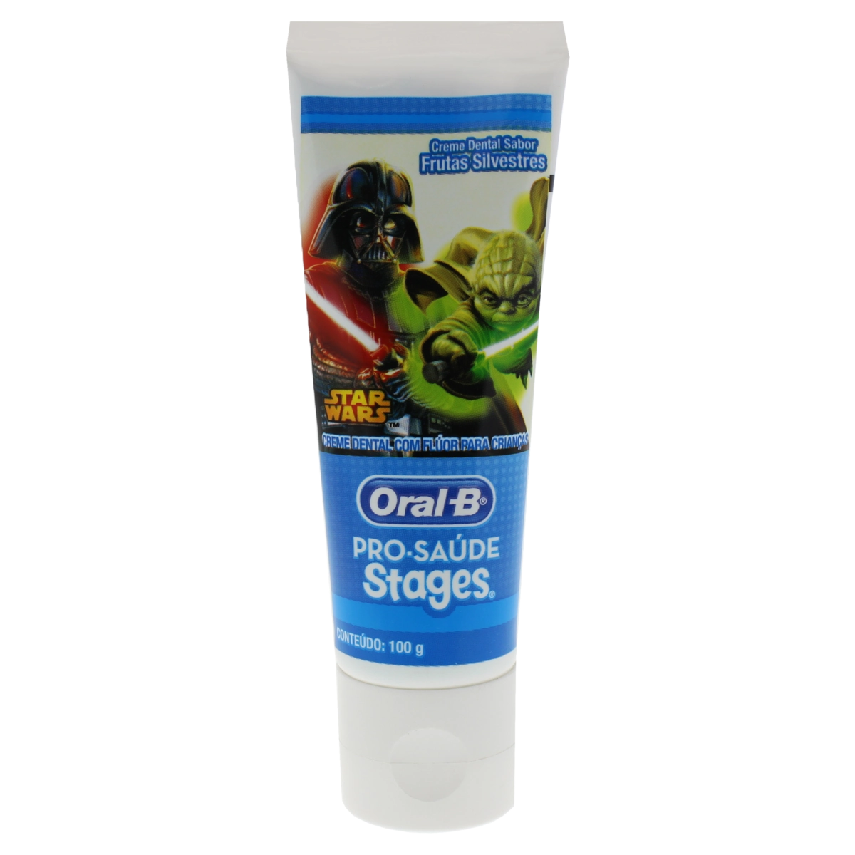 Creme Dental Infantil Com Flúor Frutas Silvestres Star Wars Oral B Pro Saúde Stages Bisnaga 100g
