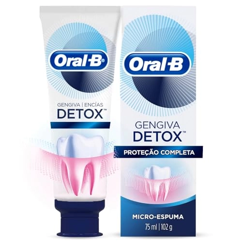 Creme Dental Deep Clean Oral B Gengiva Detox Caixa 102g