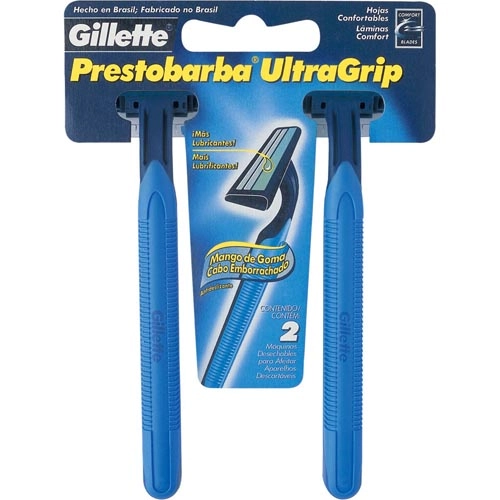 Aparelho Descartável Para Barbear Cabeça Fixa Gillette Prestobarba Ultragrip 20 Unidades