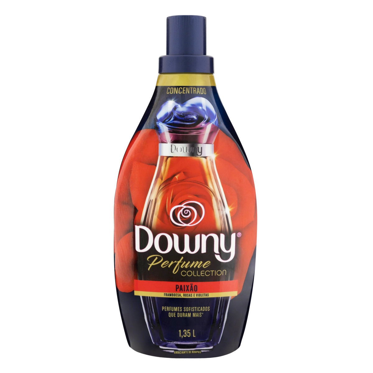 Amaciante De Roupa Concentrado Paixão Downy Perfume Collection Frasco 1,35l