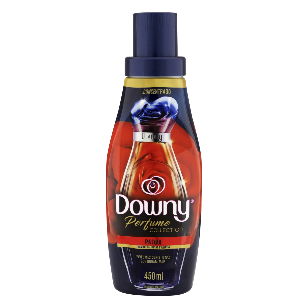 Amaciante De Roupa Concentrado Paixão Downy Perfume Collection Frasco 450ml