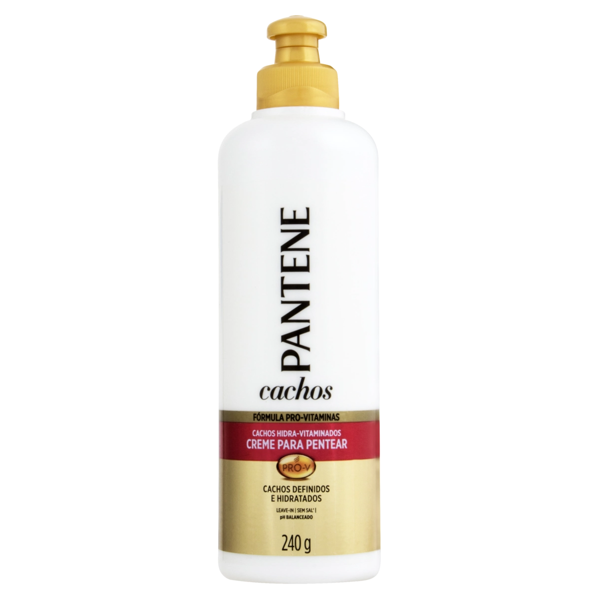 Creme Para Pentear Pantene Cachos Hidra Vitaminados Frasco 240g