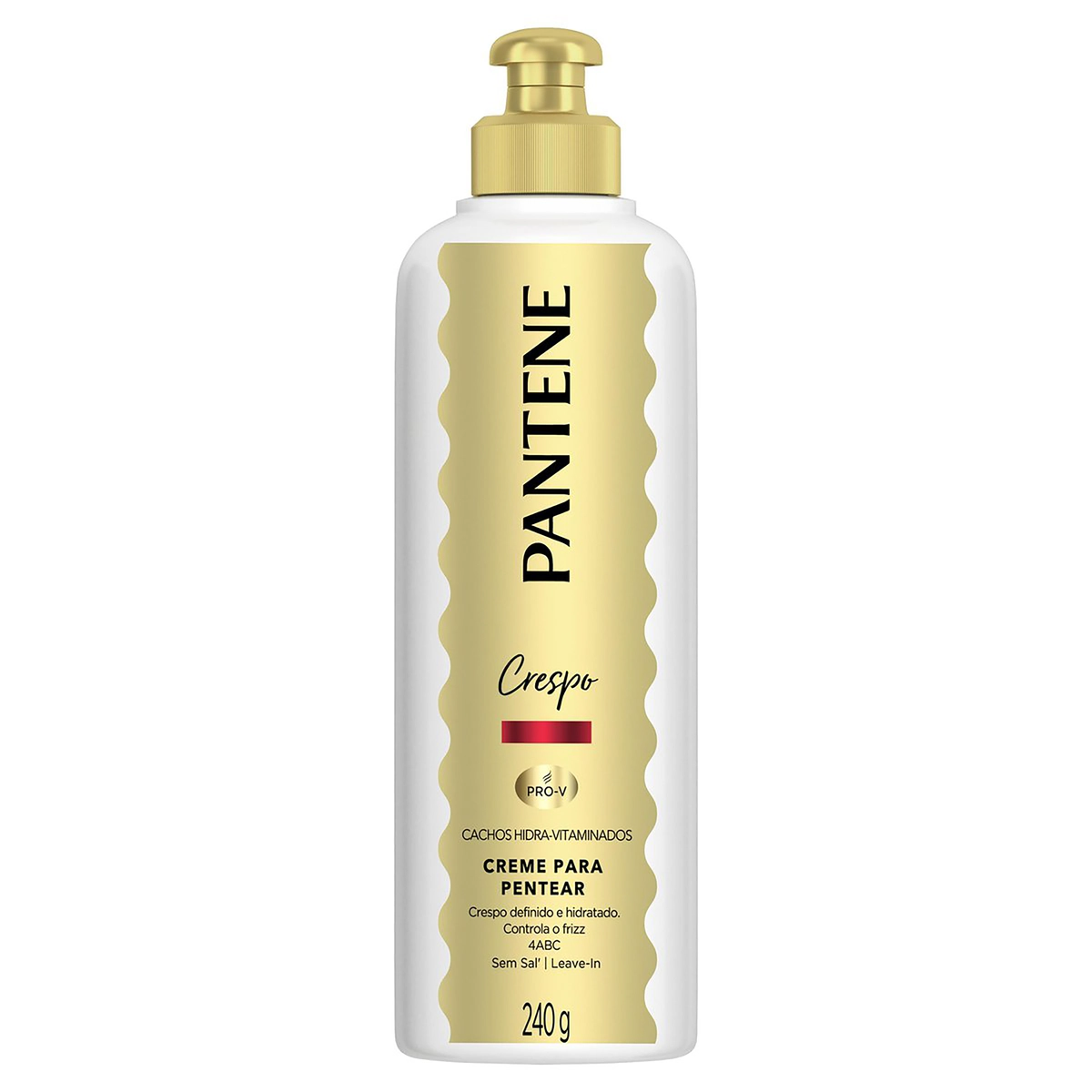 Creme Para Pentear Crespo Pantene Cachos Hidra Vitaminados Frasco 240g