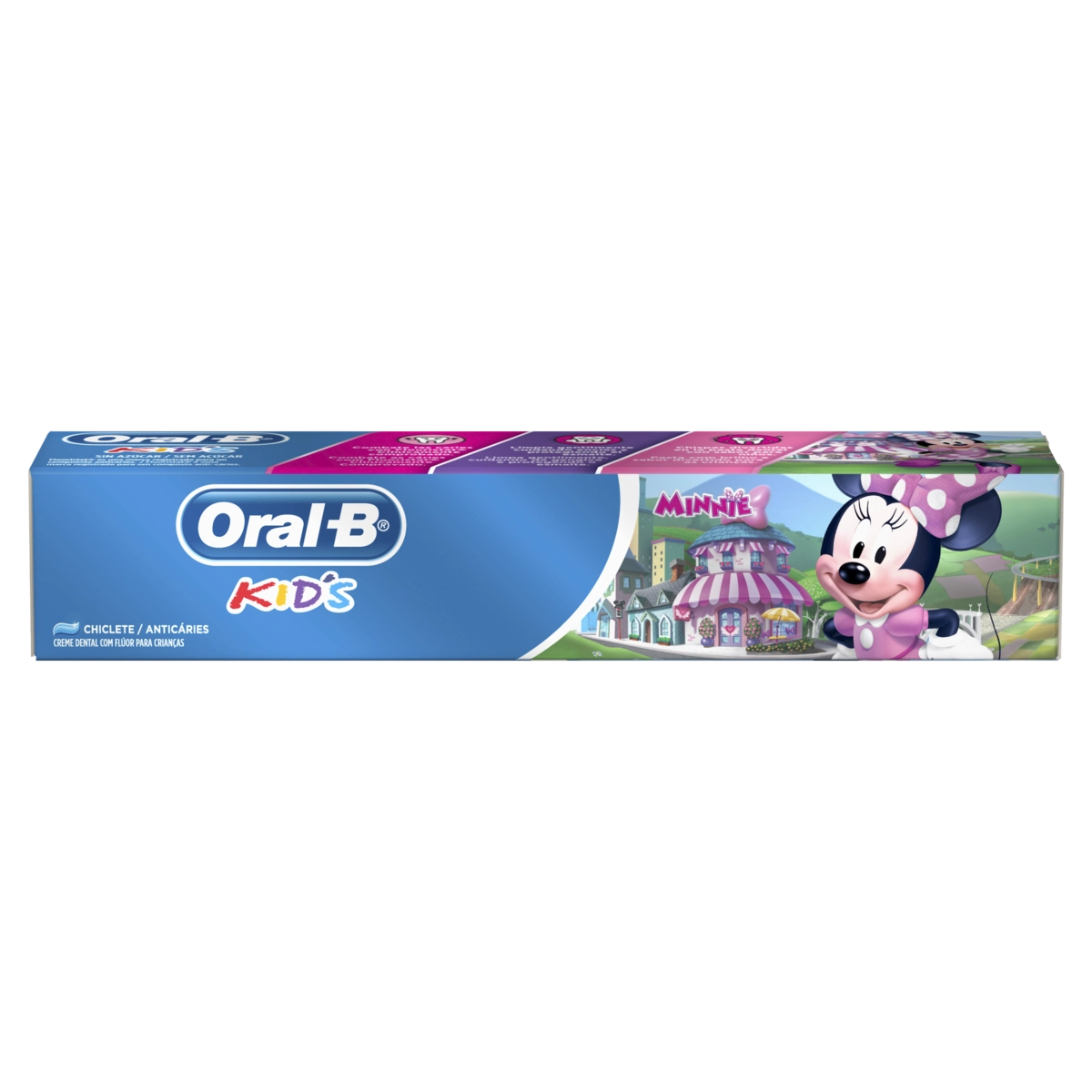 Creme Dental Com Flúor Chiclete Minnie Oral B Kids Caixa 50g