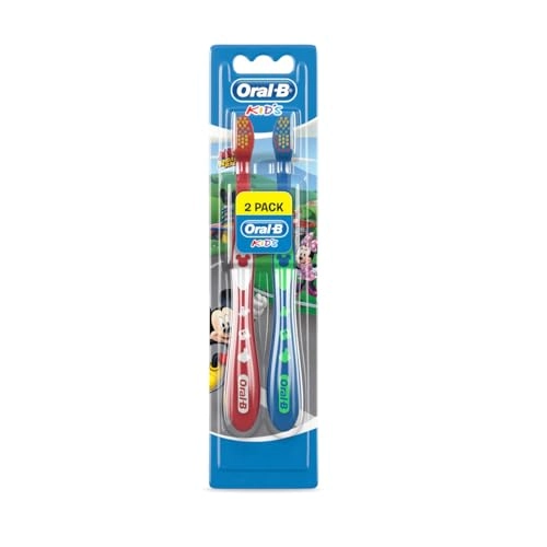 Escova Dental Macia Mickey Oral B Kids 2 Unidades
