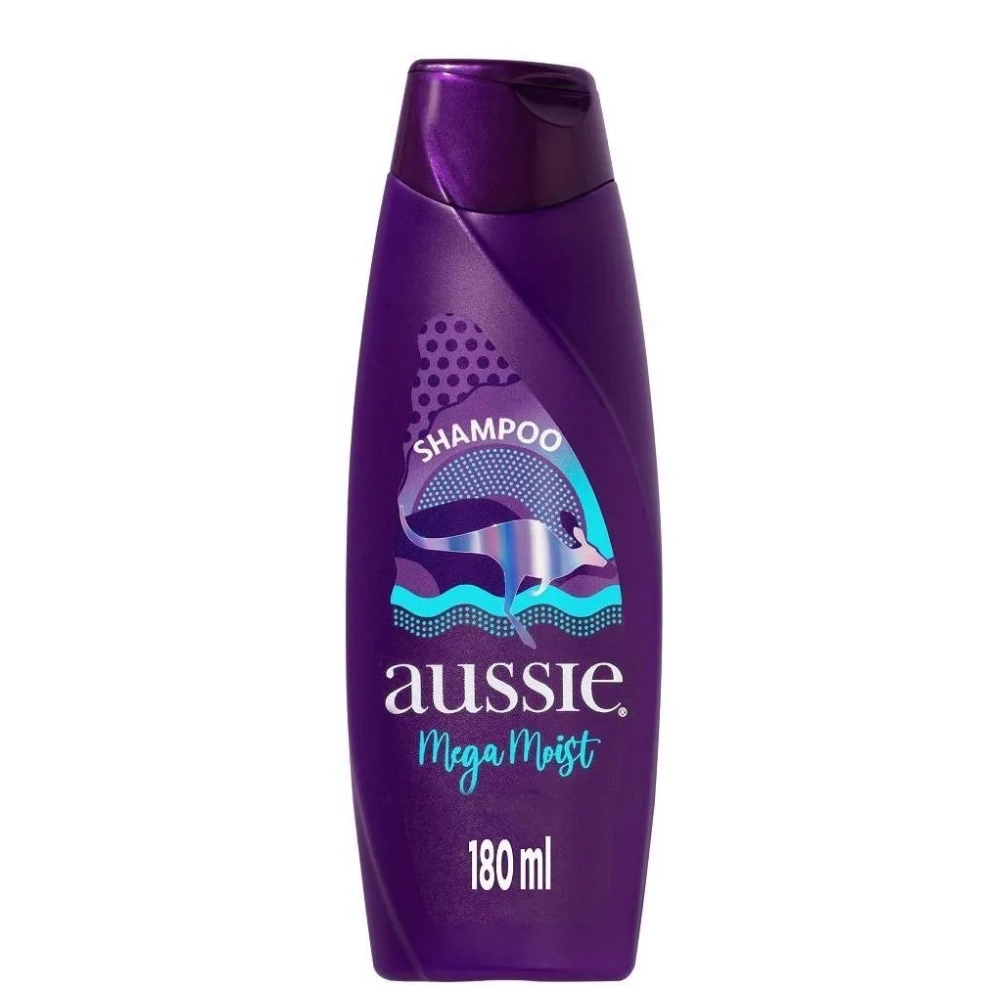 Shampoo Aussie Mega Moist Frasco 180ml