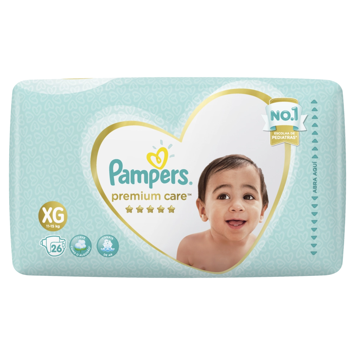 Fralda Descartável Infantil Pampers Premium Care Xg Pacote 26 Unidades