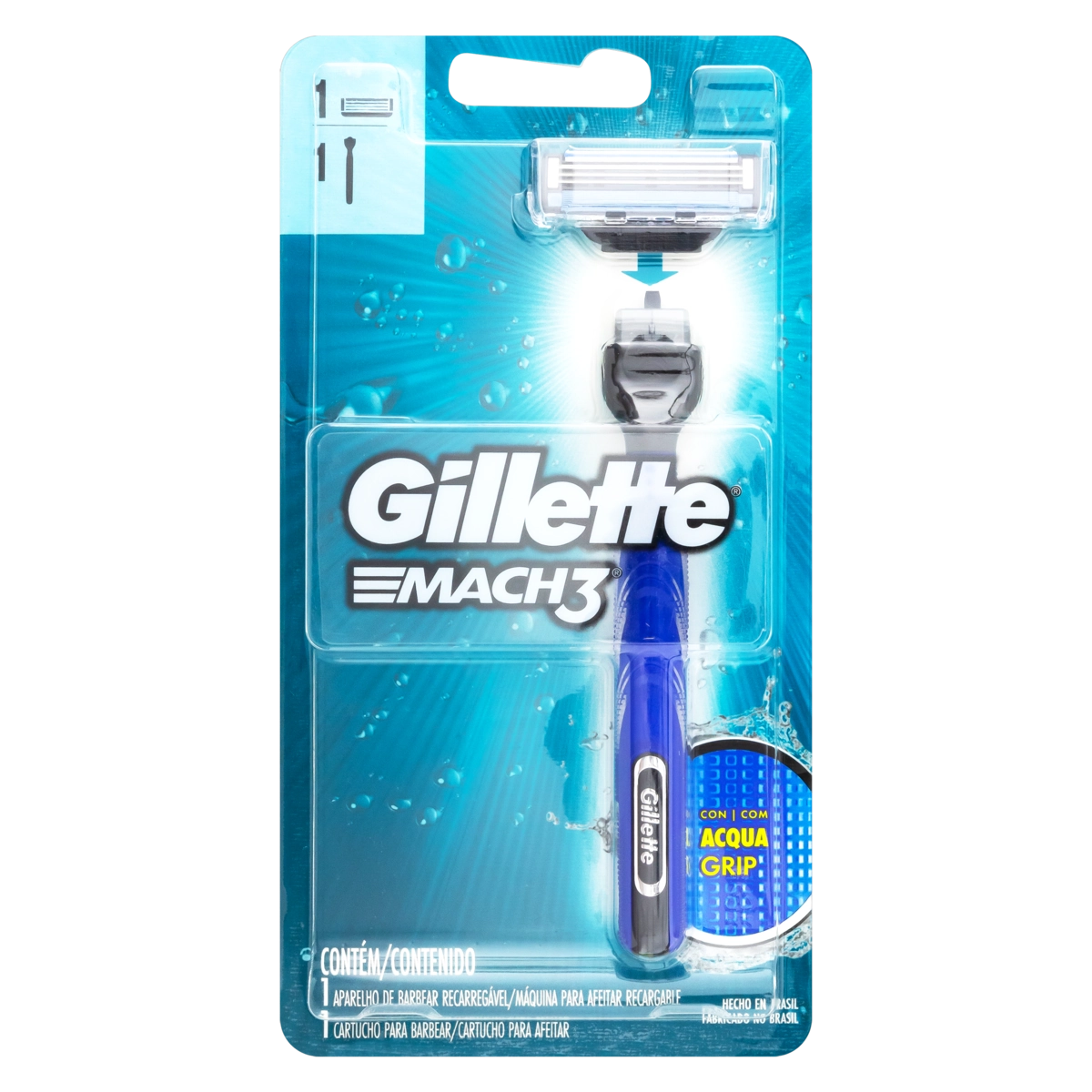 Aparelho Recarregável E Carga Para Barbear Gillette Mach3