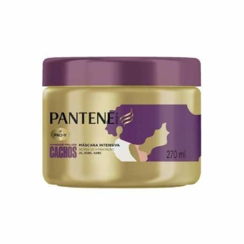 Máscara Intensiva Pantene Unidas Pelos Cachos Pote 270ml