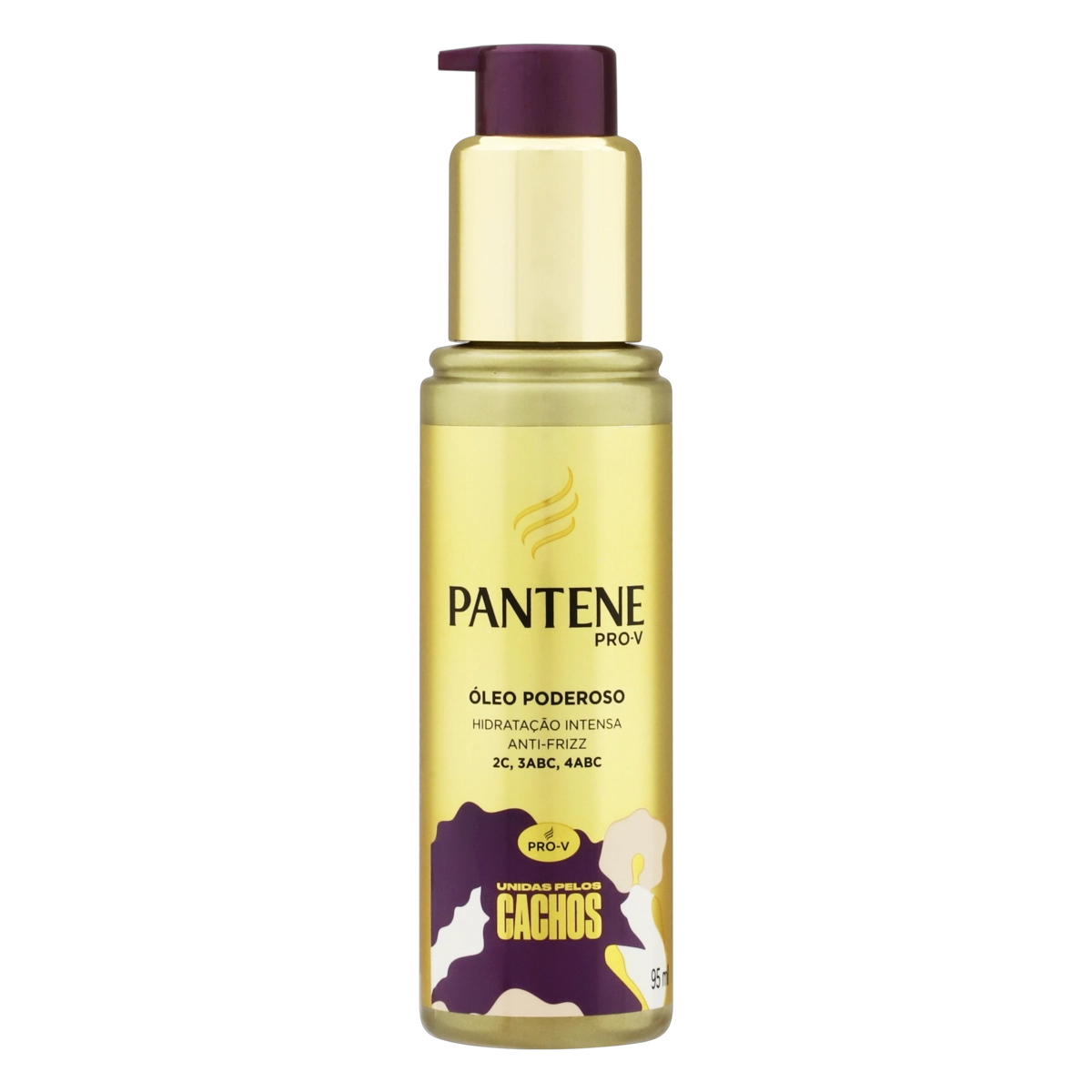 óleo Poderoso Pantene Unidas Pelos Cachos Frasco 95ml