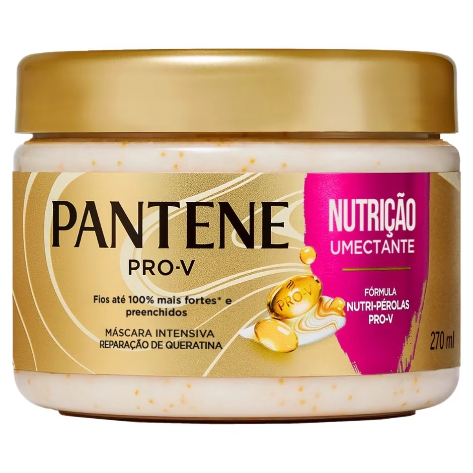 Máscara De Tratamento Pantene Nutrição Umectante Pote 270ml