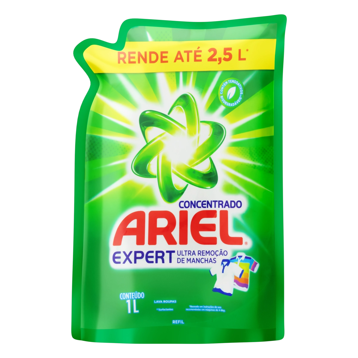 Lava Roupas Concentrado Ariel Expert Sachê 1l Refil