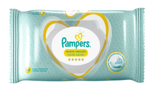 Lenço Umedecido Recém Nascido Pampers Pacote 48 Unidades