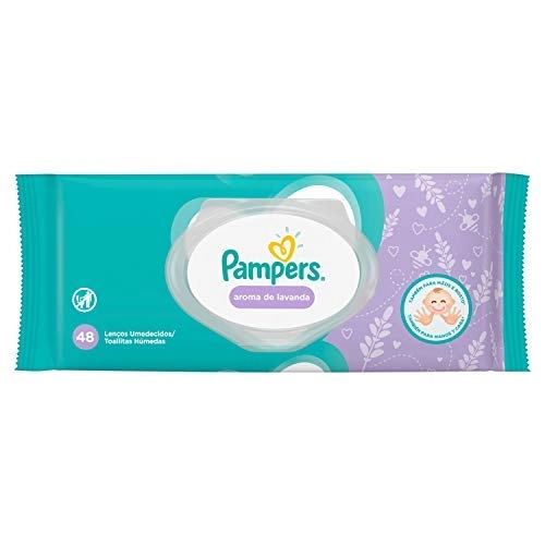 Lenço Umedecido Infantil Lavanda Pampers Pacote 48 Unidades