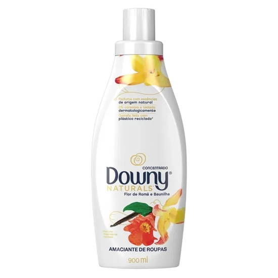 Amaciante De Roupa Concentrado Flor De Romã E Baunilha Downy Naturals Frasco 900ml