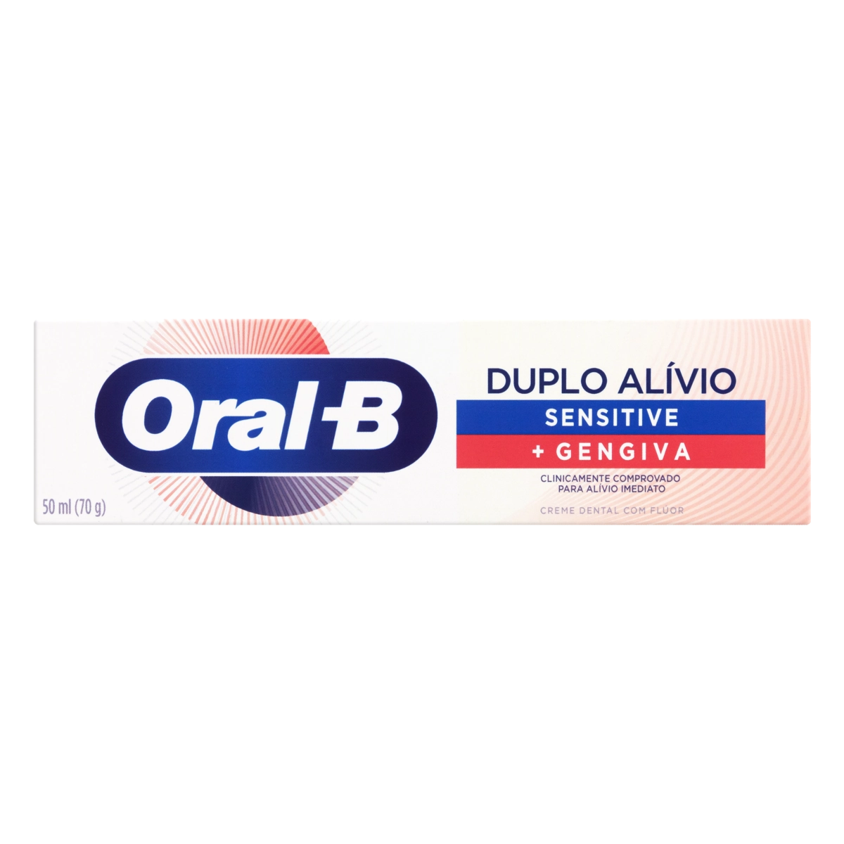 Creme Dental Oral B Duplo Alívio Sensitive Gengiva Caixa 70g