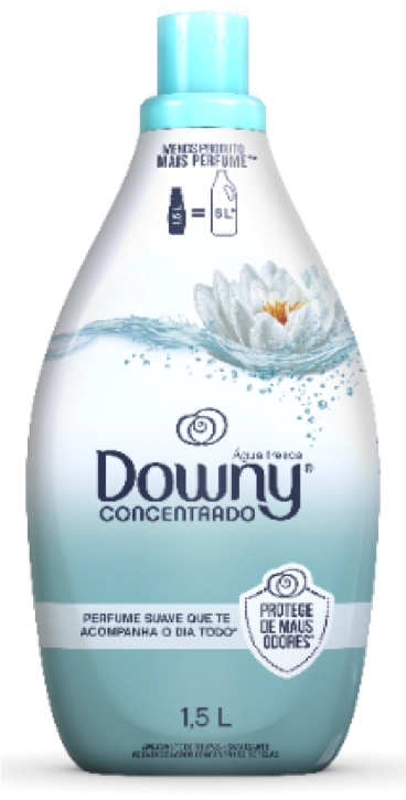 Amaciante De Roupa Concentrado água Fresca Downy Frasco 1,5l