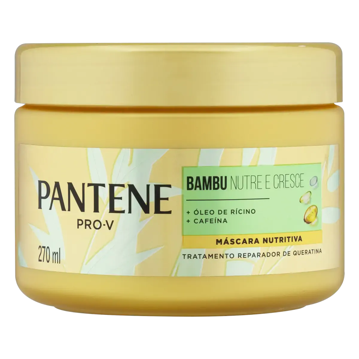 Máscara Nutritiva Pantene Bambu Nutre Cresce Pote 270ml