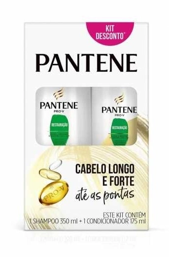 Kit Shampoo 350ml Condicionador 175ml Pantene Restauração