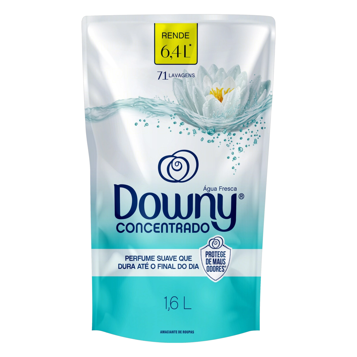 Amaciante De Roupa Concentrado água Fresca Downy Sachê 1,6l