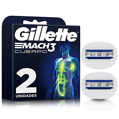 Carga De Aparelho Corpo Gillette Mach3 2 Unidades