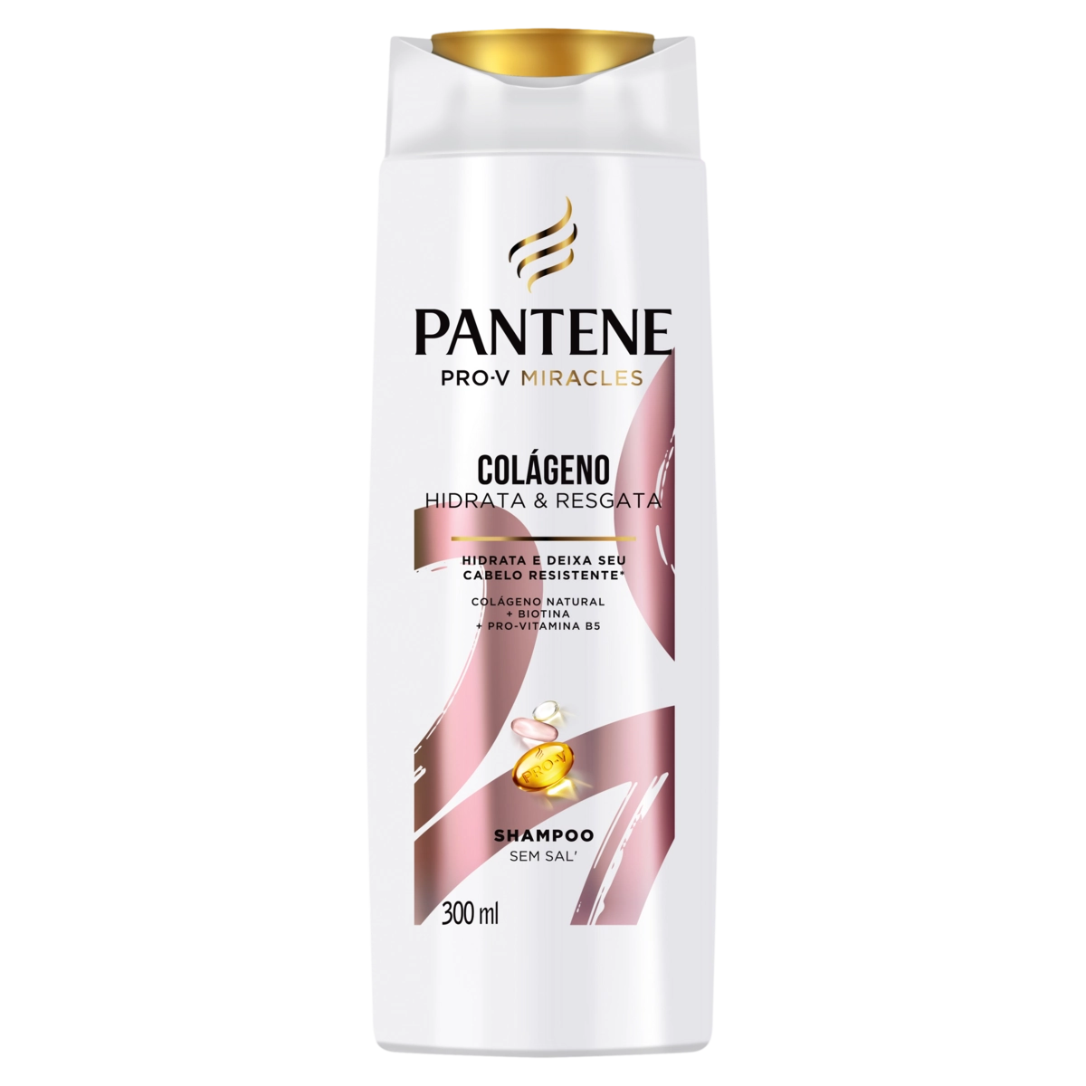 Shampoo Pantene Colágeno Hidrata Resgata Frasco 300ml