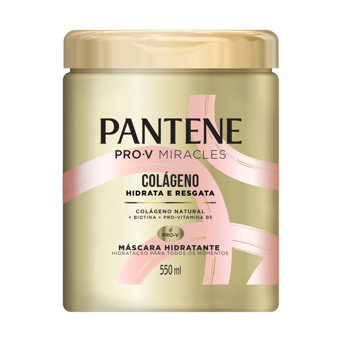 Máscara Hidratante Pantene Colágeno Hidrata Resgata Pote 550ml